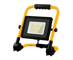SIMON PROYECTOR LED con Soporte 50W, Amarillo y Negro
