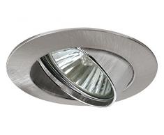 Paulmann 988.78 foco Recessed lighting spot Acero inoxidable GU10 50 W - Punto de luz (Recessed lighting spot, GU10, 1 bombilla(s), 50 W, 230 V, Acero inoxidable)