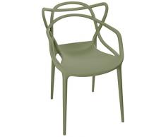 Kartell Masters Silla, Verde, 53.5x83x90 cm