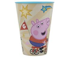 Stor Vaso infantil de plástico reutilizable de 430 ml de Peppa Pig