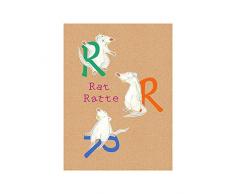 Komar Wandbild Von ABC Animal R | Poster, Bild, Wohnzimmer, Schlafzimmer, Dekoration, Kunstdruck | ohne Rahmen | P036R-40x50 fotomural, carbÃ³n