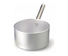 Pentole Agnelli ALMA10514 Sartenes Profesionales de Aluminio de 3 mm, Cacerola Alta con Mango, 1.5 L