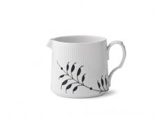 Royal Copenhagen Black Fluted Mega 1025832 - Jarra de porcelana (700 ml, 10,5 x 11 x 16 cm), color blanco y negro