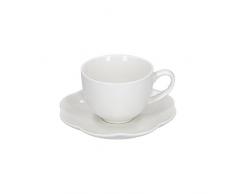 PORCELLANA CC200 Villadeifiori Taza de té con Cuchara, Porcelana, 0,1 x 0,1 x 0,1 cm