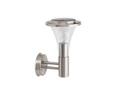 Brilliant Severin Outdoor wall lighting Acero inoxidable E27 - Iluminación al aire libre (Outdoor wall lighting, Acero inoxidable, De plástico, Acero inoxidable, IP23, Jardín, Patio, Transparente)