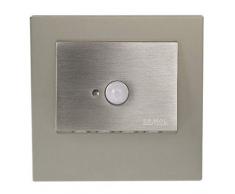 Zamel Ledix - Aplique de pared LED, metal, acero