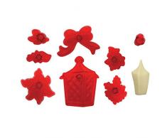 JEM Linterna de Navidad, Flores y Cortadores de Follaje, Juego de 9