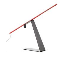Tecnolumen Jella TSL13 RT - LÃ¡mpara de mesa (metal cromado, aluminio lacado, 80 x 35 cm, ancho de la base: 25,8 cm), color rojo