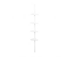 Rangement & Cie Blanc RAN2765-Estantería de Ducha telescópica, Applicable