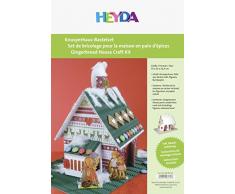 HEYDA 204870701 knusper Casa de Juego de Manualidades, de cartón Blanco