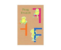 Komar Wandbild Von ABC Animal F | Poster, Bild, Wohnzimmer, Schlafzimmer, Dekoration, Kunstdruck | ohne Rahmen | P036F-50x70 fotomural, carbÃ³n