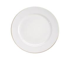 Plato decorativo ribete oro