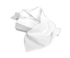 TÃ­a Martha de 83,82Â cm, cm por harina Saco Toallas de Plato de, Premium 130Â Hilos, Blanco, Set de 7