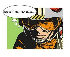 Komar Wandbild Von Star Wars Classic Comic Quote Luke | Kinderzimmer, Jugendzimmer, Dekoration, Kunstdruck | ohne Rahmen | WB118-50x40 fotomural, carbón