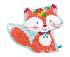 Vervaco PN-0155337 Parte Superior en Forma de Zorro cojín de Punto de Cruz