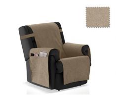JM Textil Cubre sillón Pharma Tamaño 1 Plaza (55 Cm.), Color Visón