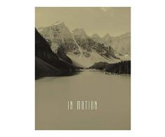 Komar Wandbild Von Word Lake In Motion Sand | Poster, Bild, Wohnzimmer, Schlafzimmer, Dekoration, Kunstdruck | ohne Rahmen | P087B-40x50 fotomural, Gelb, Grau, Schwarz