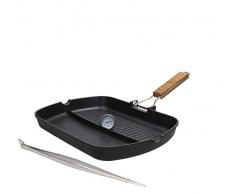 Tognana Porcellane V47914MBBDI - Cacerola (Rectangular, Negro, Aluminio, CerÃ¡mico, Gas, HalÃ³geno, InducciÃ³n, Placa de Sellado, 340 mm, 1,29 kg)