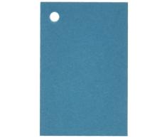 Mopec Tarjeta Turquesa con perforaciÃ³n, Pack de 100 Unidades, Cartulina, 0.02x4.50x3.00 cm