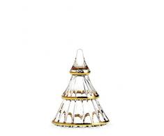 Rosendahl Fairytales Christmas Tree Clear with Gold Small - Árbol de Navidad de cristal