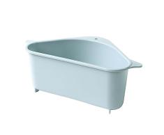 Poejetag Cocina Vegetal Rack Hogar Lavabo Drenaje Estante Triangular Estante Percha Bandeja de perforaciÃ³n libre Cesta colgante Filtro de fregadero (Beige)