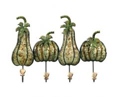 Carrick diseño Ganchos de Pared de Metal Arte Verduras, Multicolor, 45 x 31 cm