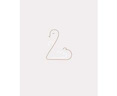 Komar Wandbild Von Baby Welcome | Poster, Bild, Wohnzimmer, Schlafzimmer, Dekoration, Kunstdruck | ohne Rahmen | P107-40x50 fotomural, Braun, WeiÃ, Grau