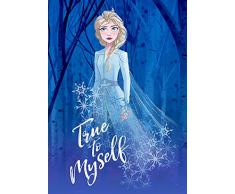 Komar Disney Wandbild Von Frozen 2 Elsa True to Myself | Kinderzimmer, Babyzimmer, Dekoration, Kunstdruck | ohne Rahmen | WB074-50x70 fotomural, carbÃ³n