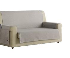 Zebra Textil Baden Protector de Sofa, Tela, Gris, Chaise Longue 235 cm. Izquierda
