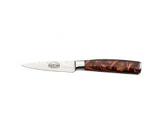 Rockingham Forge Cuchillo Para Pelar, Serie Sunrise, 3,5 Pulgadas, Hoja de Acero Inoxidable con Mangos de Resina, Marrón Ambarino, RF-2101BR