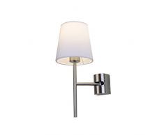 Interfan Aplique de Pared LED E27, Satinado