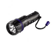 Hama FL110 B Negro - Linterna (Negro, LED, D Mono, 65 mm, 185 mm, 65 mm)