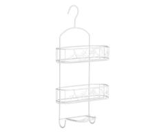 Premier Housewares Paradise - Soporte con Gancho y 2 estantes, Color Blanco