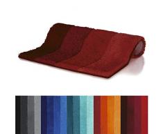 Spirella 60 x 90, Rojo colección Four, Alfombrilla de Ducha, 90% Polyester-10% AcrÃlico