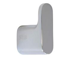 INDA A2020ACR Mito - Perchero de pared, latón, cromado, 4 x 2 x 6 cm