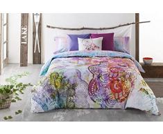 Lois Funda Nordica Nanda Cama de 90 cm, Morado