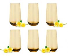 Glasmark - Juego de vasos largos, vasos de agua, vasos de agua, cÃ³ctel, perfectos para el hogar, restaurantes y fiestas, juego de vasos de forma clÃ¡sica, 6, 430 ml
