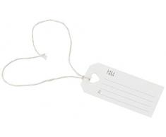 Mopec XA90.1 Tarjeta deseos corazÃ³n con cordÃ³n, 3 x 7 cm, Pack de 24, Cartulina, Multicolor, 7 x 3 cm