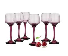 Glasmark Krosno - Juego de 6 vasos de chupito de 75 ml, para chupitos de chupito, vodka, cristal, licor, vasos de chupito, vasos de licor, juego de regalo, vodka rojo rubÃ­, 6 x 75 ml