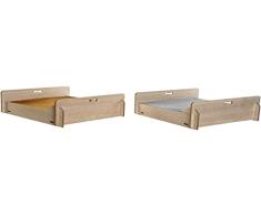 Cama para Mascota Dkd Home Decor MarrÃ³n Gris PoliÃ©ster Madera MDF (2 Pcs) (58 X 47 X 20 Cm)
