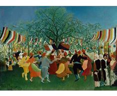 Legendarte PL-097 Cuadro Un Centenario de la Independencia. Impresión Digital sobre Lienzo. Pintura de Henri Rousseau, Multicolor, 50x80