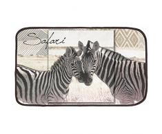 Douceur DIntérieur - 1604977, Tapete Terciopelo Rectangulo, 45 X 75 Cm, Zebrine, Terciopelo Estampado