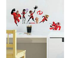 RoomMates The Incredibles - Pegatinas de Pared para niÃ±os (2 Unidades)