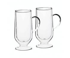 La Cafetiere - Juego De 2 Tazas De Café Irlandés, Tamaño Grande, Doble Pared