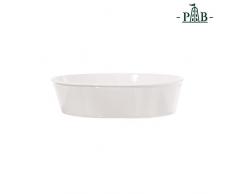 La Porcellana Fiesole Oval bakdish Caja de Regalo, Color Blanco, 23,5Â x 17,5Â x 6,5Â cm