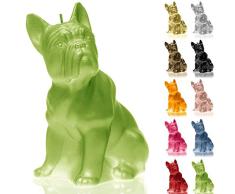 Candellana Hecho a Mano Bulldog Classic Vela de Regalo - Divertida - Vela Decorativa - Decoración del Hogar - Regalos para Amigos - Mecha de Algodón - Tiempo de Quemado 24h - Vela Lime