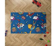 Oedim Alfombra Infantil SuperhÃ©roes CÃ³mic para Habitaciones PVC | 95 x 200 cm | Moqueta PVC | Suelo vinÃ­lico | DecoraciÃ³n del Hogar | Suelo Sintasol | Suelo de ProtecciÃ³n Infantil |