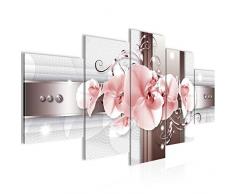 Imagen de Flores orquÃ­dea Mural de 200 x 100 cm â Lienzo XXL Formato Pared imÃ¡genes de salÃ³n Vivienda decoraciÃ³n impresiÃ³n artÃ­stica Rosa 5 Piezas â Fabricado en Alemania â Listo para Colgar 008351b