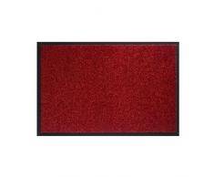 SF Alfombra D?Entrada Twister - Rojo - 90 x 150 cm - Soporte Antideslizante Vinyl