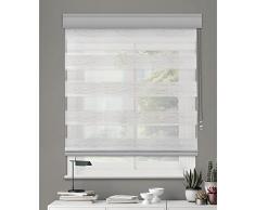 MADECOSTORE Estor Doble Enrollable para dÃa Nocturno Alutech â L144 x 250 cm â con Caja â Cadena de Aluminio